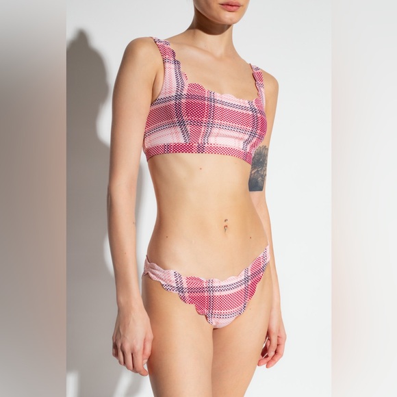 NWT Marysia High Antibes Bottom in Plaid Bloom - Picture 2 of 5